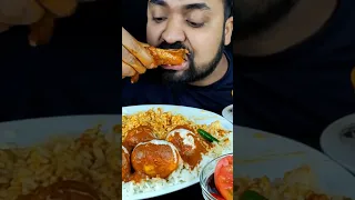 HUGE EGG LABABDAR, WHOLE SPICY COUNTRY CHICKEN CURRY , GRAVY,RICE ,SALAD MUKBANG ASMR EATING SHOW ||