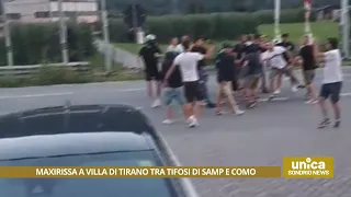 La maxirissa tra tifosi di Sampdoria e Como