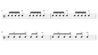 Snare accents | INTERACTIVE Sight Reading Practice | PLAY ALONG