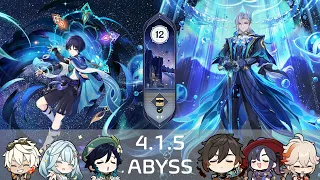 C0 Wanderer & C0 Neuvillette | Spiral Abyss 4.1 Floor 12 9 Stars | Genshin Impact 4.1