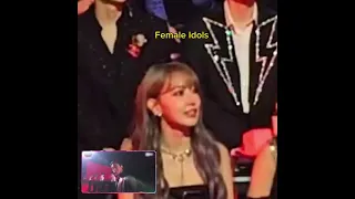 male & female idols contrast reaction to choi san 😭 #ATEEZ #에이티즈 #Kpop #MAMA2023