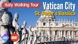 [360 VR] Experience St. Peter's Basilica in Just 6 Minutes! | Italy | 3D Video