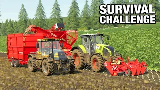 LIFTING SUGAR BEET - Survival Challenge No Mans Land FS19 Ep 76