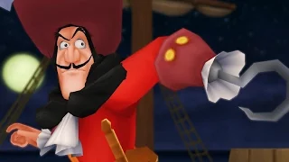 Kingdom Hearts: Captain Hook Boss Fight (PS3 1080p)