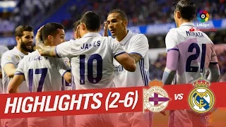 Resumen de Deportivo de la Coruña vs Real Madrid (2-6)