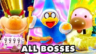 Yoshi's Crafted World - All Bosses! All Boss Challenges! No Damage!