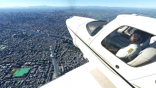 😮Microsoft Flight Simulator 2020 Tokyo City View, Haneda International Airport - [Japan]