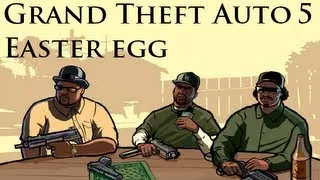 Gta V CJ,Ryder and Big smoke Easter egg