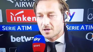 Totti reagisce all'arrivo di Spalletti