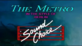 BERLIN   -  The Metro      (NEW WAVE 80'S KARAOKE)