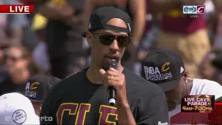 Channing Frye Speech  Cavaliers Championship Parade  June 22, 2016  NBA Finals