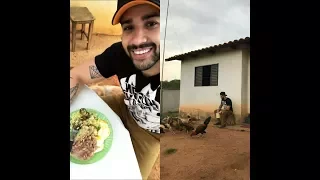 GUSTAVO LIMA NA ROÇA + ALMOÇANDO