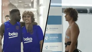 Griezmann's First Day in Barcelona