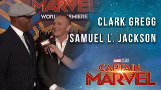 Samuel L. Jackson and Clark Gregg at the Captain Marvel Red Carpet!