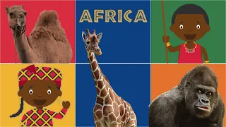 Explore AFRICA Desert, Savanna and Rainforest - African Animals and Tribes