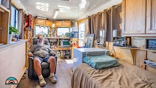 Retired Couple's DIY 16 Ft. Cargo Trailer Tiny House With Utility Van