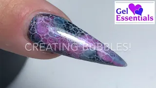 Bubble Nails - easy nail art nail tutorial - gel nails