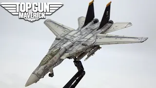 Transformers X TOP GUN Repaint Maverrick F-14 TOMCAT Fighter Plane Robot Toy