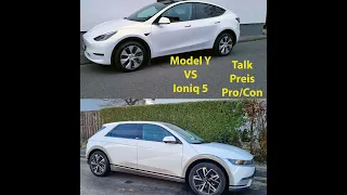 Tesla Model Y vs Ioniq 5 Talk Vlog Preisvergleich Vor und Nachteile meine Meinung