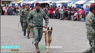 Presentación de canes amaestrados// FUERZAS ESPECIALES N° 9 PATRIA.