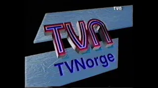 TV-DX TV Norge, opening, news and weather, closedown 23.11.1993