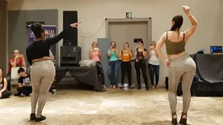 Isabelle Crepin & Adeline, Kizomba Lady Styling 2 @ Kizomba Open Festival 2018   YouTube