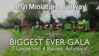 Rhyl Miniature Railway - Biggest Ever Gala including Barnes Atlantic Quadruple Header!