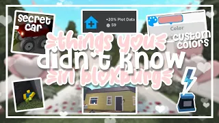 15+ Things You DIDN'T KNOW in Bloxburg (Roblox)