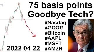 Will 75 basis points kill the tech sector? #nasdaq #fedfund #ratehikes #recession #marketcrash