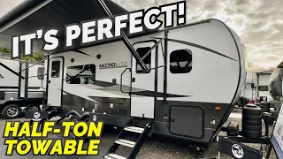 A PERFECT travel trailer RV for a half-ton truck? 2024 Forest River Flagstaff 25SRK Micro Lite