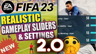 Fifa 23 | Realistic Gameplay Sliders and Settings VERSION 2.0 ⚽️