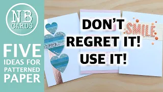 FIVE IDEAS for Patterned Paper Scraps! Don't regret buying it! Use it! [2024/88]