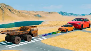 Huge & Tiny Cars vs BELAZ | BeamNG Drive