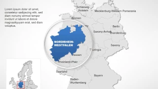 Germany Keynote maps - Editable Germany map