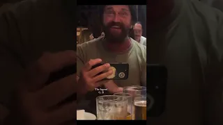 Gerard Butler |  AMAZING! Gerry's POWERFUL SCOTTISH accent while reciting poem at party!