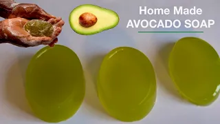 How To Make AVOCADO🥑 🥑SOAP At Home Using Fresh Ripe Avocados For Face, Body & Hair (Melt & Pour)