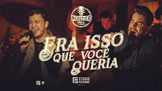 Cleber & Cauan – Era Isso Que Você Queria| Acústico FS Studio Sessions Vol. 01