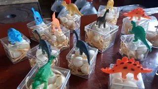 Tutorial Faça você mesmo - Festa Tema do dinossauro infantil ( 3aninhos ) Decoração de Mesa 🦕