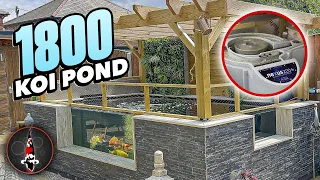 1800 GALLON KOI POND!! NEXUS 220 AND TEMPEST!!