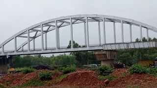 under construction railway flyover