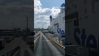 Trucks leaving the STENA LINE ferry