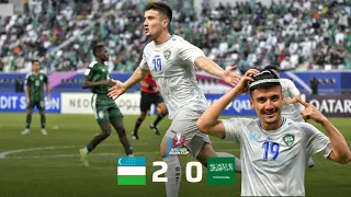 OʻZBEKISTON U23 SAUDIYA NI YANCHIB TASHLADI 2-0