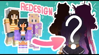 Redesigning Minecraft Youtubers | Aphmau, Aimsey & Guqqie ( Speedpaint + Comentary)