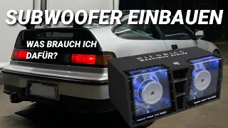 SUBWOOFER INS AUTO EINBAUEN? DIE BASICS!