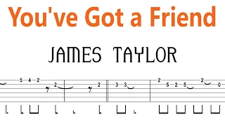 James Taylor - You've Got a Friend / Guitar Tab+BackingTrack