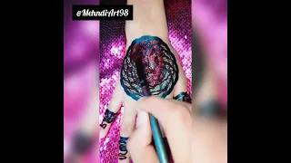 Amazing mehndi apply tick|beautiful sticker henna design|#new#shorts#viral#shortsvideo#sticker#henna