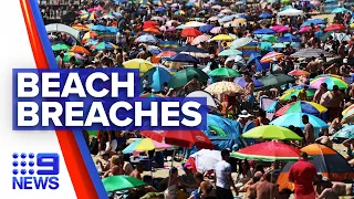 Coronavirus: Crowds breach social distancing rules on UK beaches | 9 News Australia