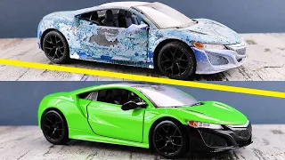 Honda Acura NSX Restoration Abandoned | Damaged Honda NSX Model Car Restoration | Model Cars