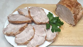 Сочная буженина из свинины вареная в кастрюле со специями, очень вкусный рецепт!