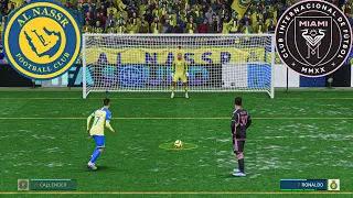 FIFA 23.AL NASSR VS INTER MIAMI PENALTY SHOOTOUT RONALDO VS MESSI GAMEPLAY FIFA PC PLAY STATION
